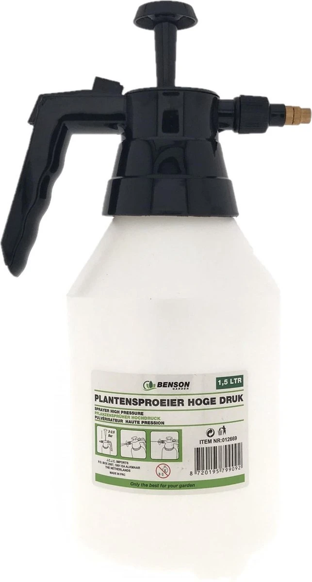 Plantensproeier - Gardenline 1.5 Liter - Hoge Druk - Verstelbare Druk 4 Plantensproeier - Gardenline 1.5 Liter - Hoge Druk - Verstelbare Druk - Afbeelding 4