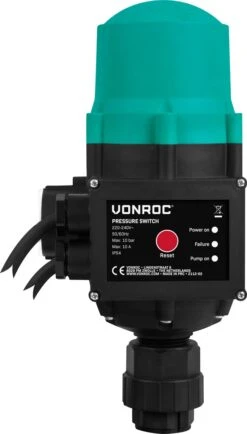 VONROC Hydrofoorpomp / Automatische Pomp - 1000W - 3500l/h - Met Drukschakelaar - Droogloopbeveiliging - Voor Besproeien En Huishoudwater -Tuingereedschaps Winkel 683x1200 2