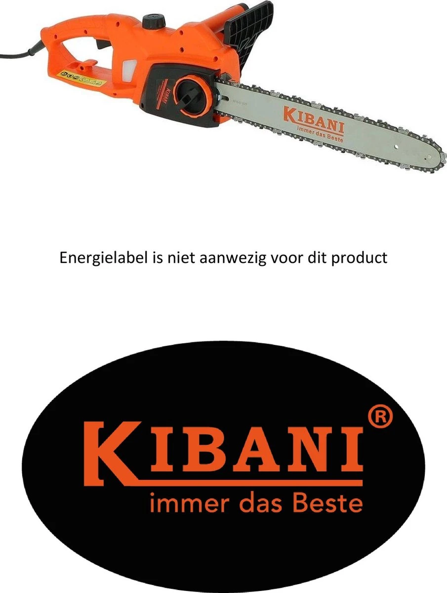 Kibani Kettingzaag Elektrisch – 1800W – Zwaardlengte 40 Cm - Zaagt Tot Ø 37.5 Cm 2 Kibani Kettingzaag Elektrisch – 1800W – Zwaardlengte 40 Cm - Zaagt Tot Ø 37.5 Cm - Afbeelding 2
