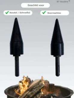 BT Woodline® | Houtklover Inclusief Opbergkoker | Houtsplijter | Houtkloof | Houtsplitter | Houtkloofboor | Kegelsplijter | Houtkliever | Aanmaakhout | Geschikt Voor Accutol, Schroeftol, Boormachine En Kloofmachines -Tuingereedschaps Winkel 909x1200 1