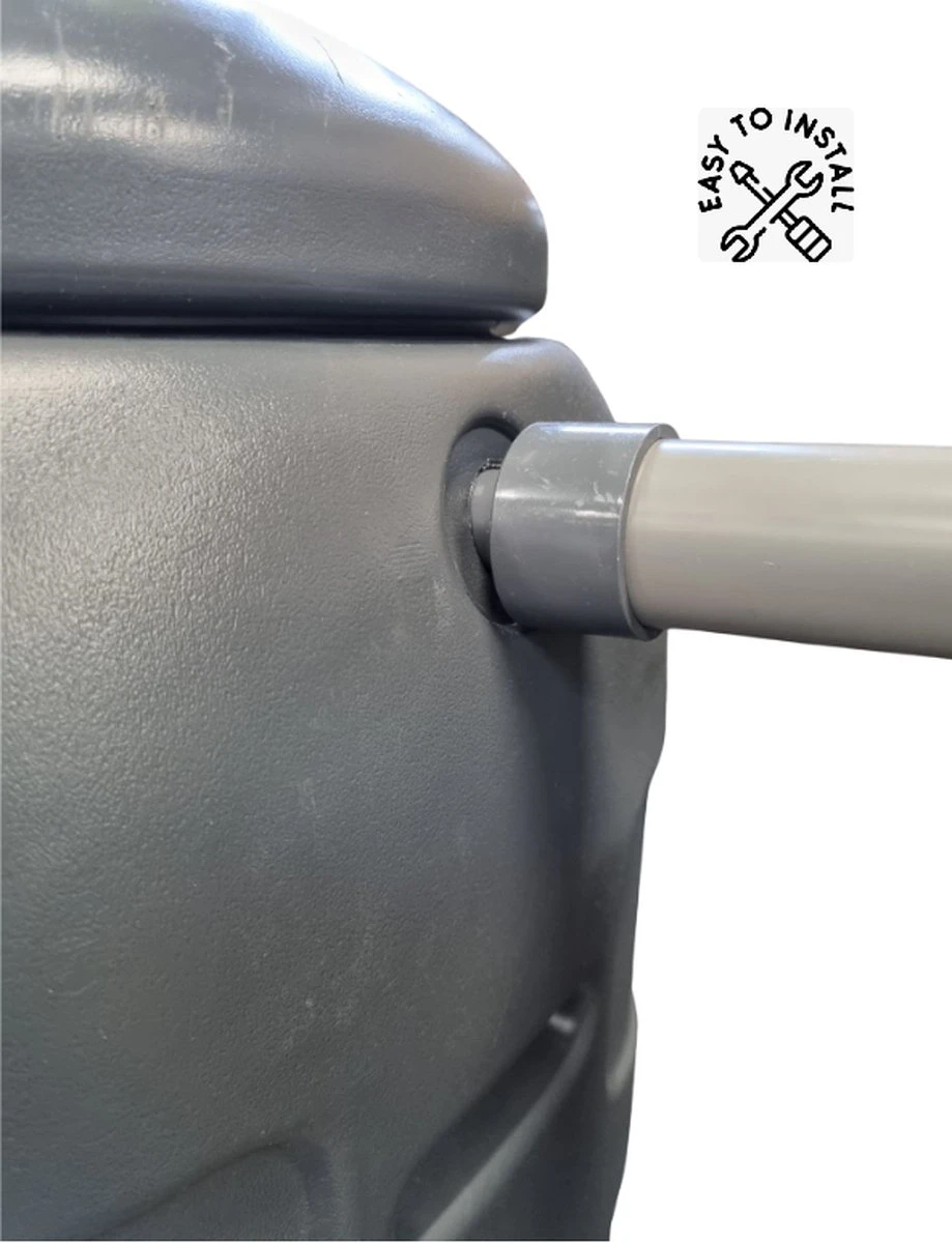 Regenton Rainsaver - Antraciet 100 L + Voet + Vulautomaat 7 Regenton Rainsaver - Antraciet 100 L + Voet + Vulautomaat - Afbeelding 7