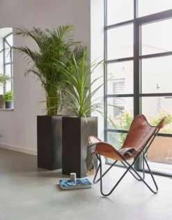 Capi Europe - Bloempot Rechthoek Smooth NL - 36x36x79 - Zwart - Voor Binnen En Buiten - KBL952 -Tuingereedschaps Winkel 941x1200 2